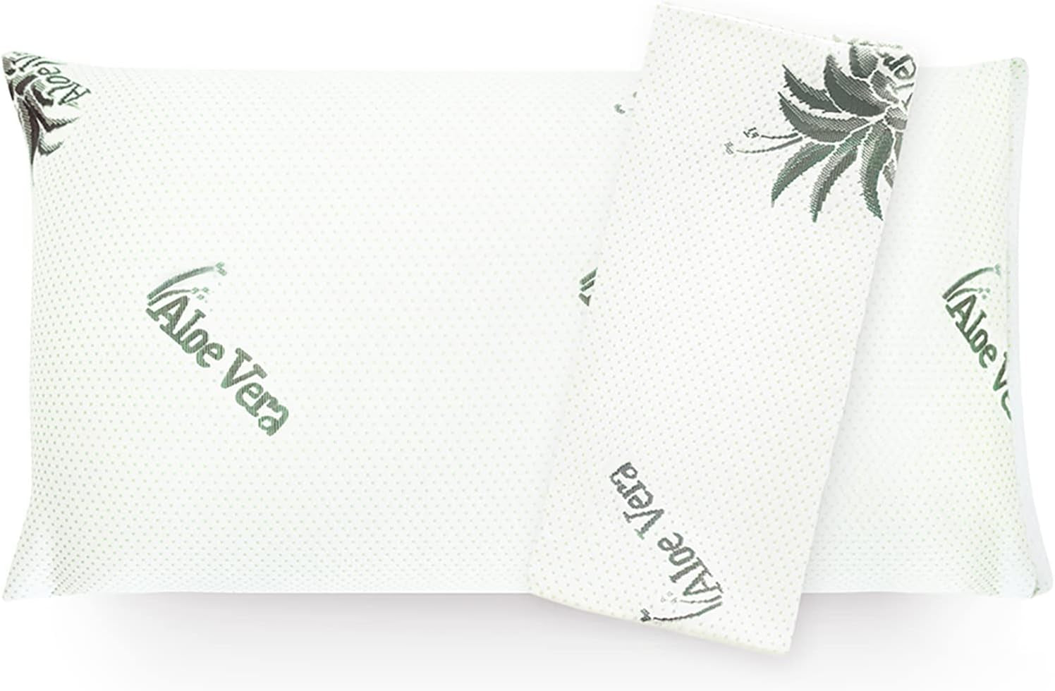 Mister Sandman Ergonomický polštář 40X80, Polštář na krk s povlakem na polštář Aloe Vera, Polštář Visco Perfektní pro žaludeční spáče, Zádové a boční spáče, Polštář z paměťové pěny Krční ortopedické polštáře Naty Shop