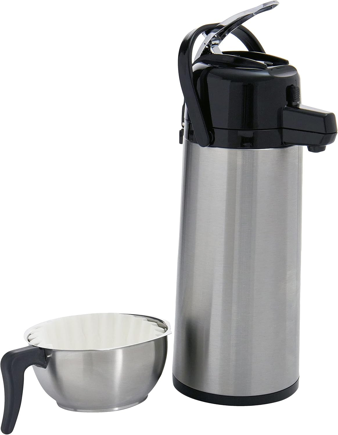 Espresso kávovar Saro včetně karafy s izolovaným nerezovým čerpadlem – 2,2 l – doba přípravy cca. 5–6 min – ochrana při provozu bez vody – 2,069 kW – model THERMO 24