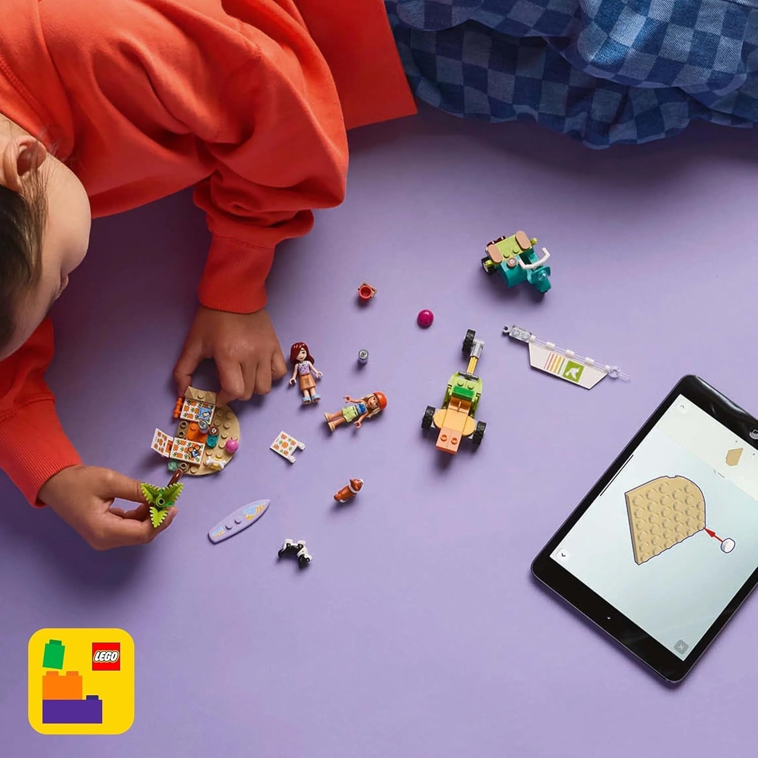 LEGO Friends Plážové dobrodružství se psy Stavebnice pro dívky 6letá zvířátka se 2 minifigurkami a 2 figurkami Corgi Kreativní děti Dárek pro surfové prkno Dobrodružná stavebnice 42641 Stavebnice Besuche den LEGO-Store