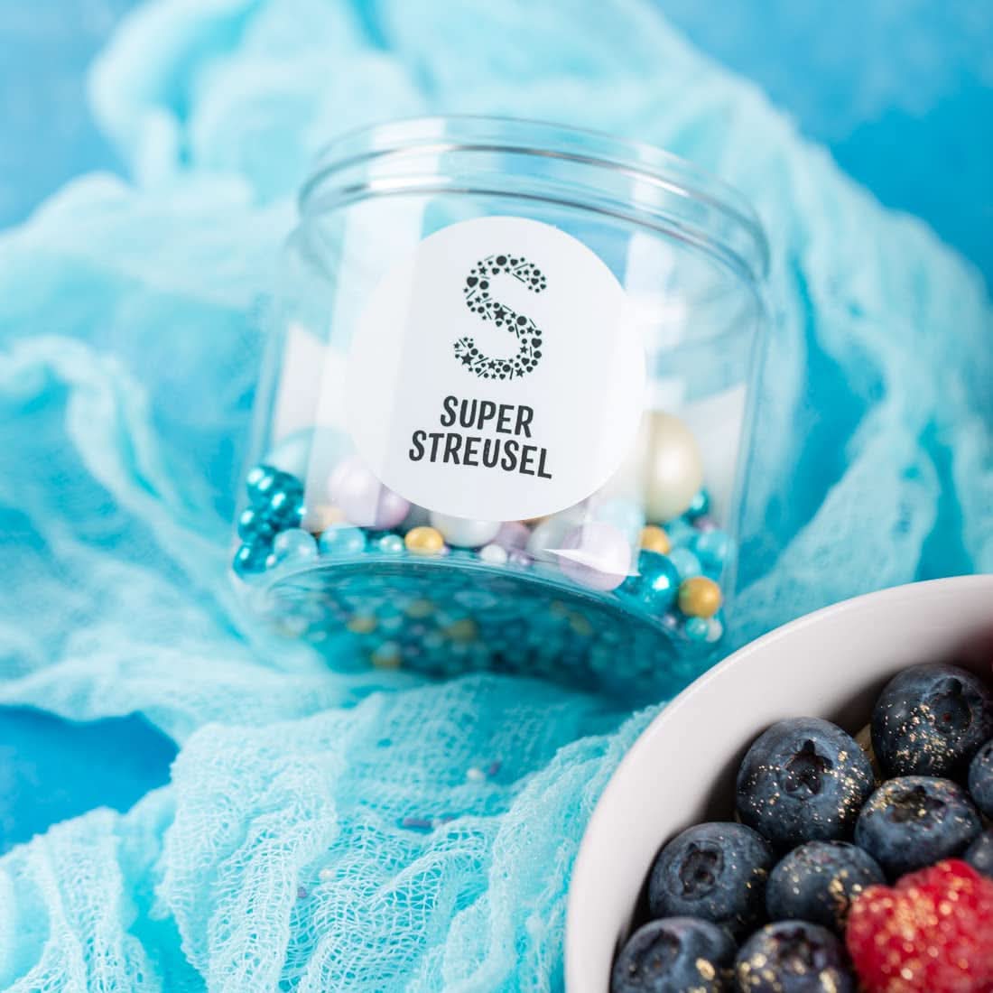 Super Streusel Sea Bubbles, perly a cukrové kuličky, 190 gramů Naty Shop