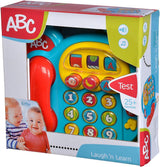 Simba 104010016 - Barevný telefon ABC, Hračka pro miminko, otočný displej s obrázky, písnička, telefon na hraní, telefon na učení, s různými zvuky, 20 cm, motorické dovednosti, pro batolata, od 6 měsíců Hračky pro miminka Naty Shop