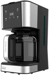 Espresso s filtrem Cecotec Coffee 66 Drop and Touch, výkon 950 W, 1,5 l, 12 šálků, dotykový displej, skleněná karafa, 24hodinový časovač, 6 spínačů, opakovaně použitelný síťový filtr