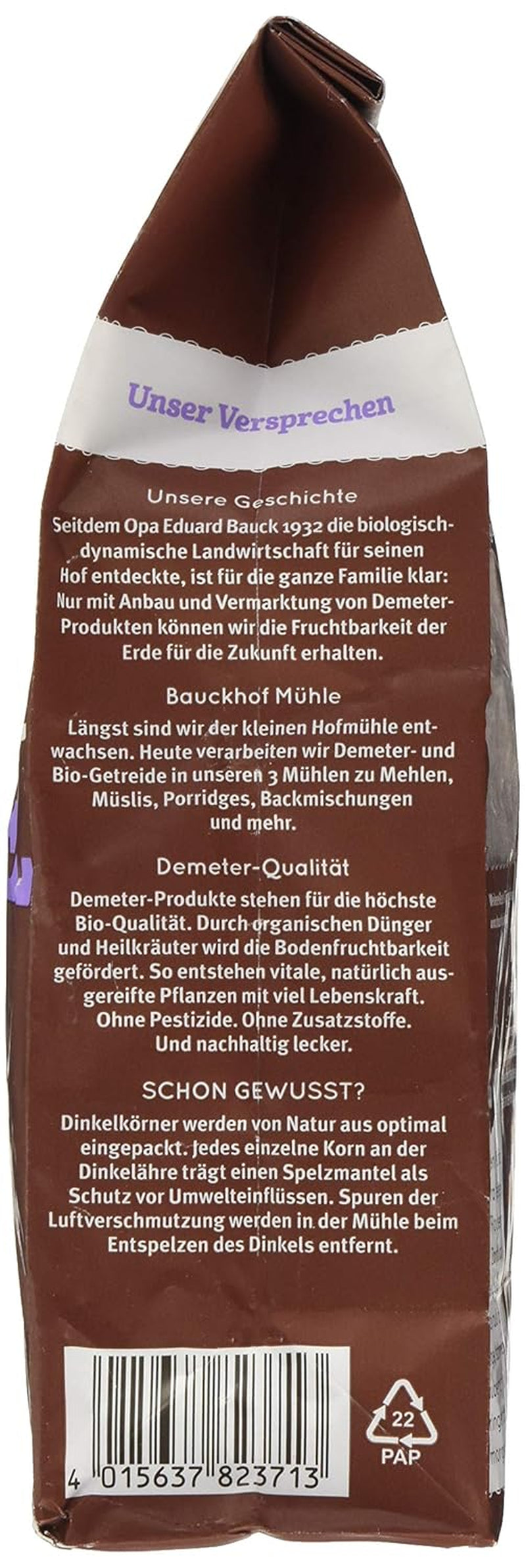 Bauck HOF Dinkelmüsli Schokozart, 425G (1Er Pack) Cereálie Naty Shop