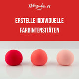 Dekozauber 24 červená potravinářská barva, gel, 30 g, veganská, bez cukru, vysoce koncentrovaná, červená potravinářská barva na fondant, máslový krém, nápoje a další