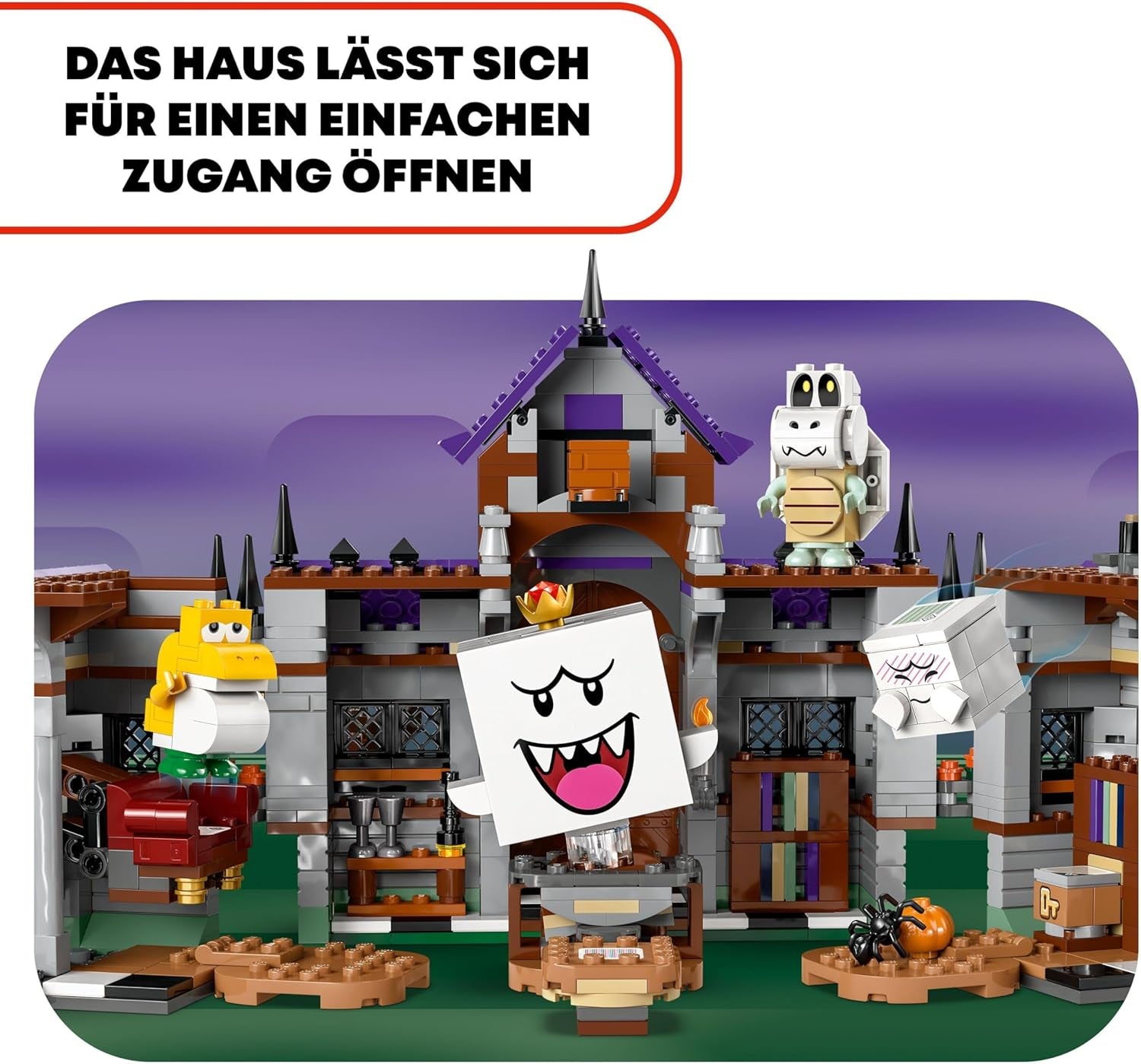 LEGO Super Mario King Buu Huu's Haunted House Kids Sběratelská sada Haunted House Nintendo s dárkem Baby Yoshi pro chlapce, dívky a hráče Věk 8+ 71436 Stavebnice Besuche den LEGO-Store