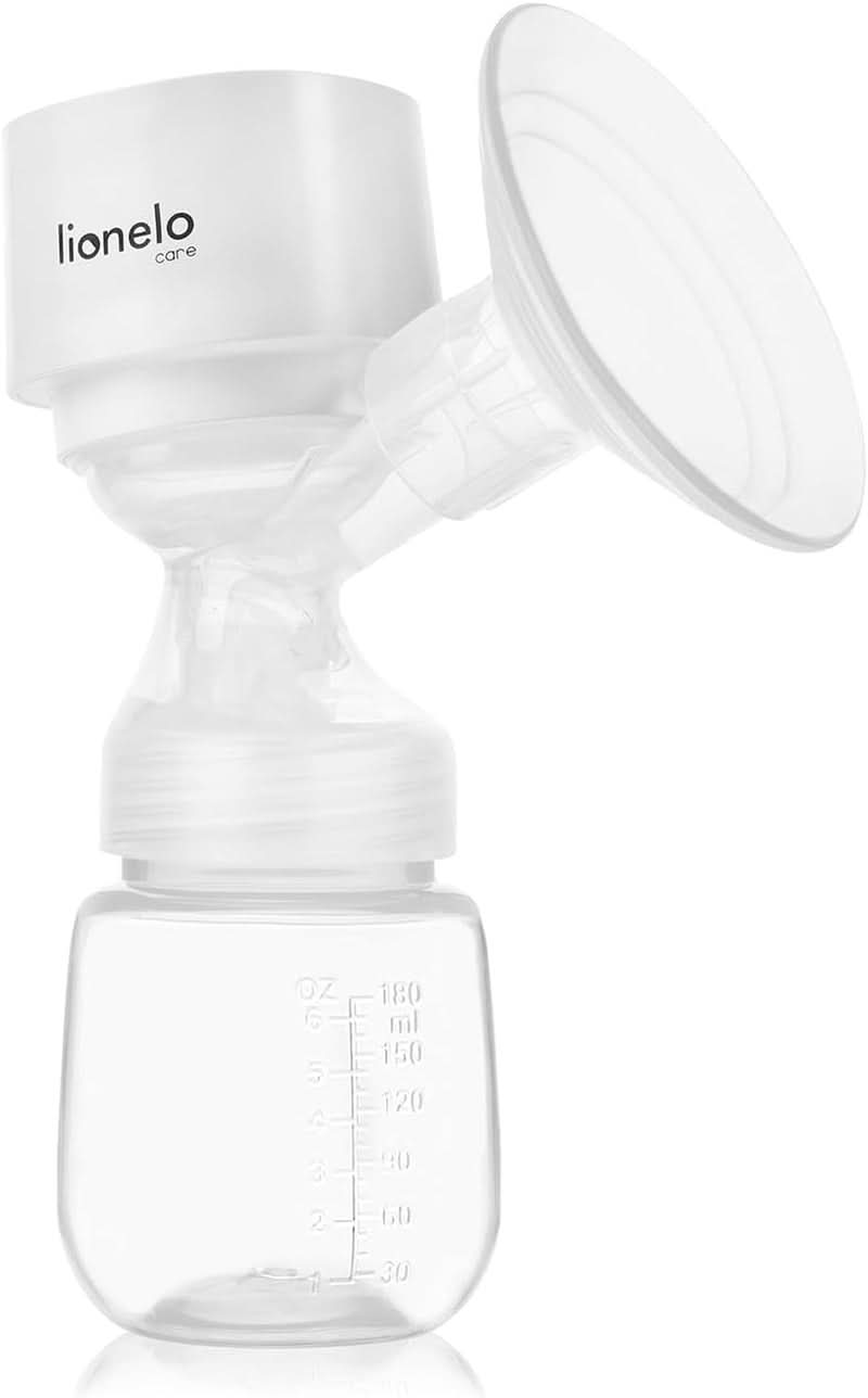 LIONELO Fidi One Akumulátorová odsávačka mateřského mléka 180 ml, 3fázová přenosná odsávačka mateřského mléka, 9stupňová energeticky úsporná masáž, silikonový trychtýř 26mm Doba chodu 120min Bez Bpa Příslušenství Jídlo a kojení Bebe Naty Shop