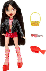 Bratz jde ven! - Jade - 1 sběratelská panenka s doplňky, oblečením, taškou, slunečními brýlemi a štětcem - Hračka pro děti - Věk 6+, červená
