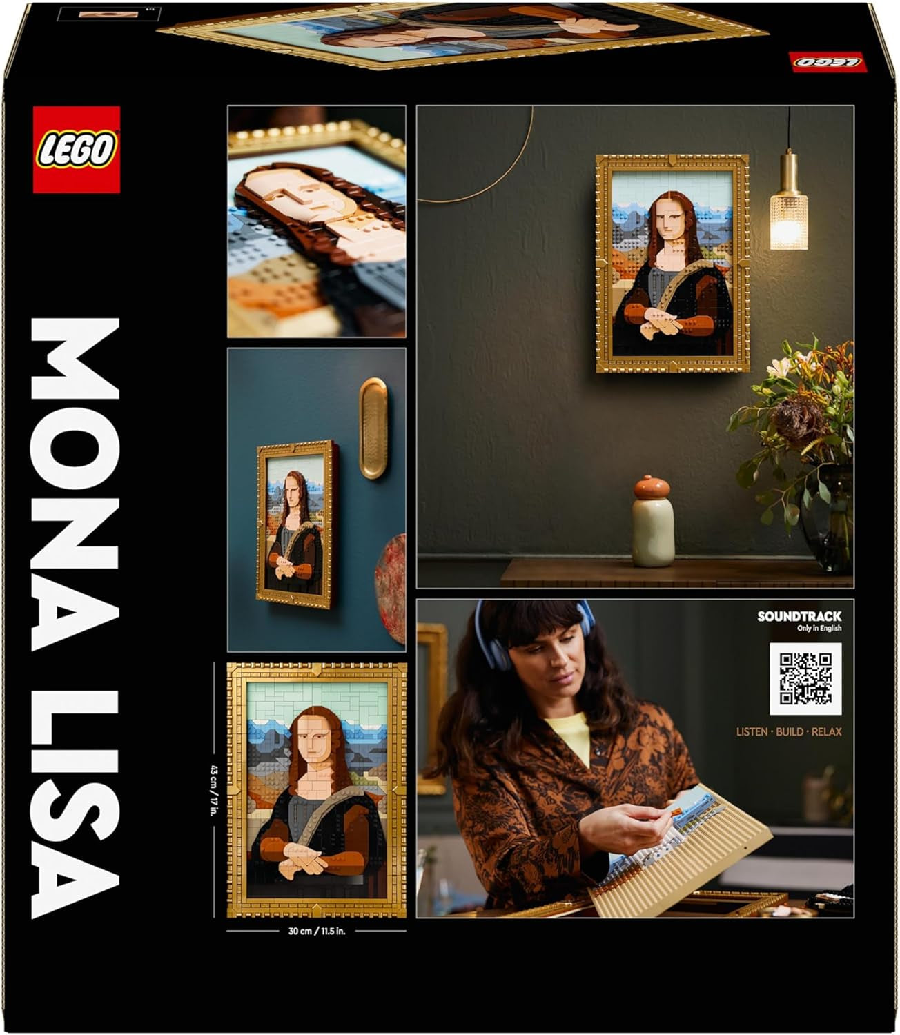 LEGO Art Mona Lisa, Sada pro dospělé, Obraz Leonarda Da Vinciho na zavěšení, Kreativní činnost pro muže a ženy, Dárek pro milovníky umění, Italské renesanční umění 31213 Stavebnice Besuche den LEGO-Store