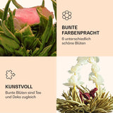 Feelino Elegant 6dílná smíšená krabička - Feelino White Tea Flowers v nádherné ochutnávkové a dárkové krabičce se 6 různými bílými čajovými růžemi, jednotlivě vakuově balené, balení 1 kus