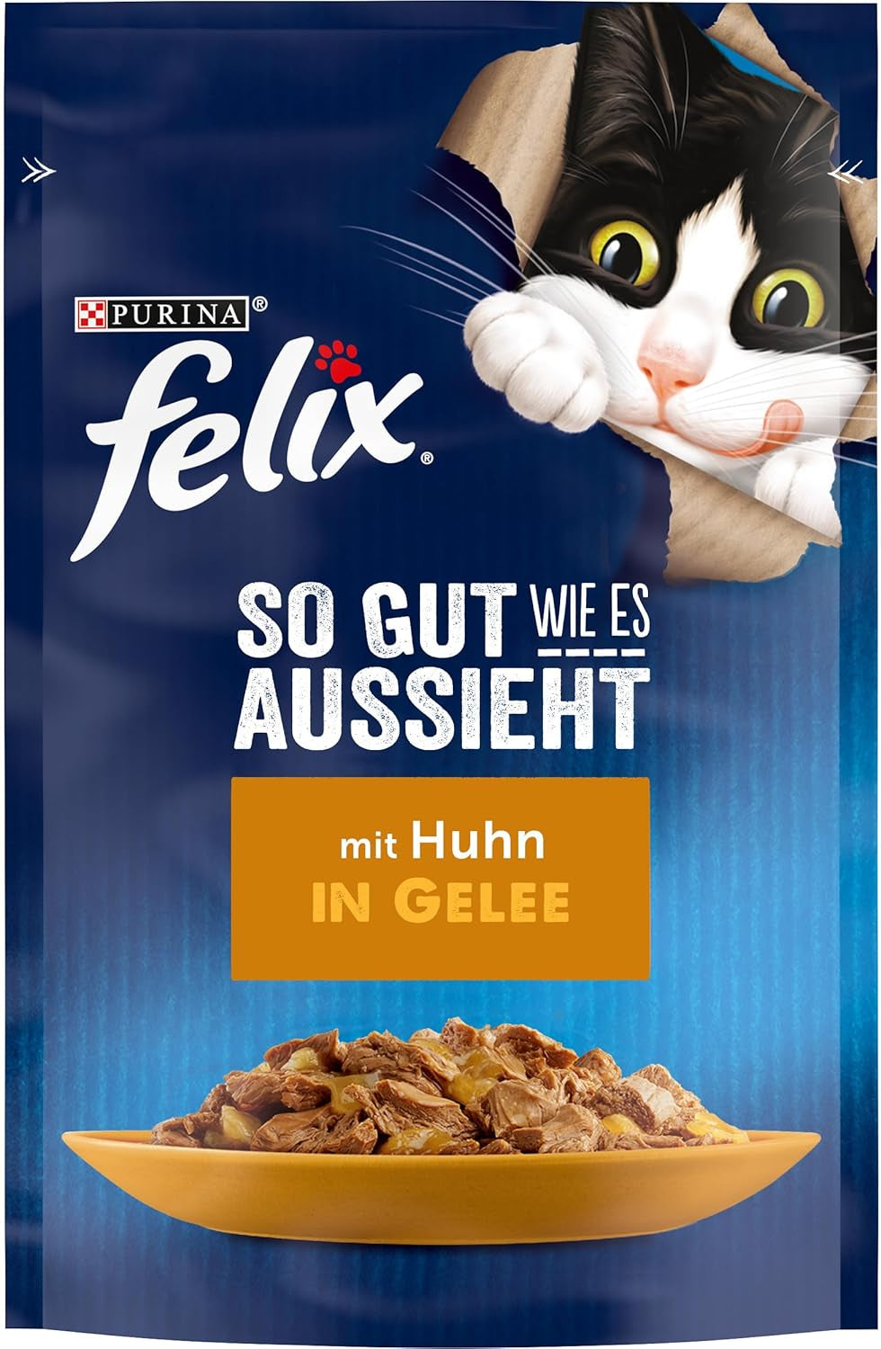 Felix tak dobře, jak vypadá Mokré krmivo pro kočky v želé s kuřecím masem, balení 26 ks (26 x 85 g)