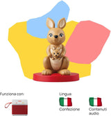 Zvuková figurka - hudební plyšová hračka - hudba, písničky a zvuky - hračka, vzdělávací obsah, italská verze, chlapci a dívky 0-2 roky Bebe Toys Naty Shop