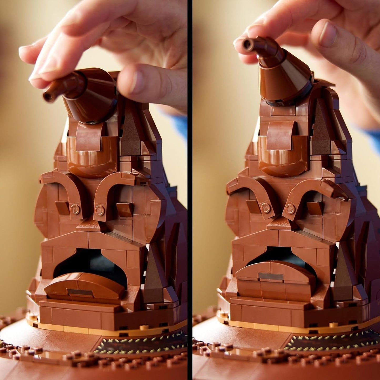 LEGO Harry Potter Mluvící klobouk Model Bradavic Dárek pro dospělé pro ženy Muži Máma Táta s 31 náhodnými kombinacemi zvuků Zařadí vás do vašeho bradavického domu 76429 Stavebnice Besuche den LEGO-Store