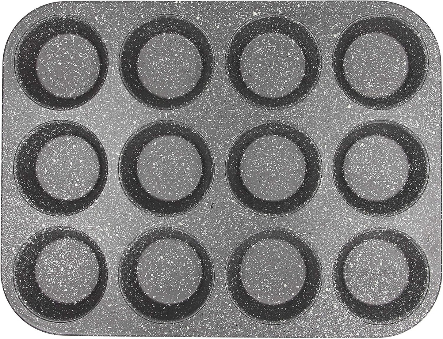 Pure Roq Muffinform Für 12 Muffiny, Aluminium, Schwarz Formy a pečící plechy Naty Shop