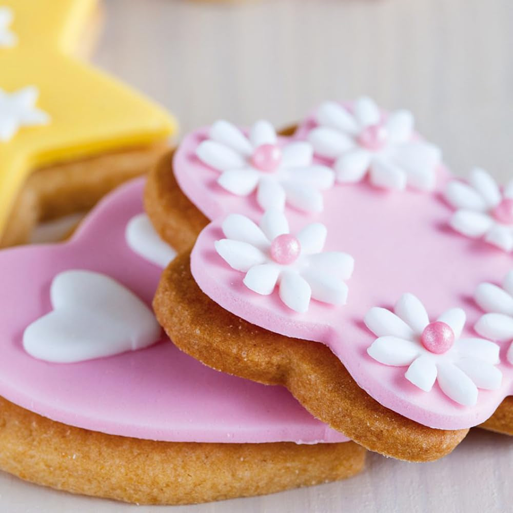 Funcakes Mix Für Kekse: Einfach Zu Verwendende, Knusprige Und Knusprige Kekse, Perfekt Zum Dekorieren Mit Fondant-Oder Royal Icing, Auch Als Tortenkruste Geeignet, Halal., 1 kg Směs na pečení a vaření Naty Shop
