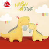 Fehn Activity Spiral Dino - tahací a tlačený kočárek - dinosauří hračka do postele, hřiště, kočárku a autosedačky - motorická hračka pro miminka a batolata od 0+ měsíců Baby Toys Naty Shop