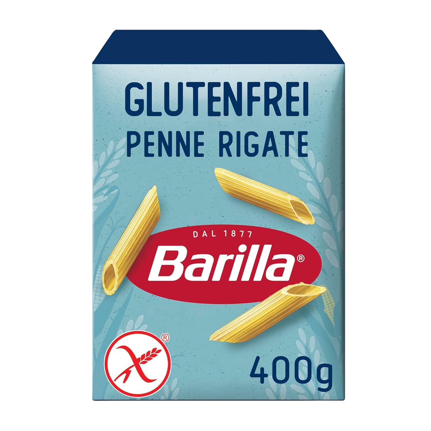 Bezlepkové těstoviny Penne Rigate Barilla z rýže a kukuřice – 1 balení (1 x 400g)