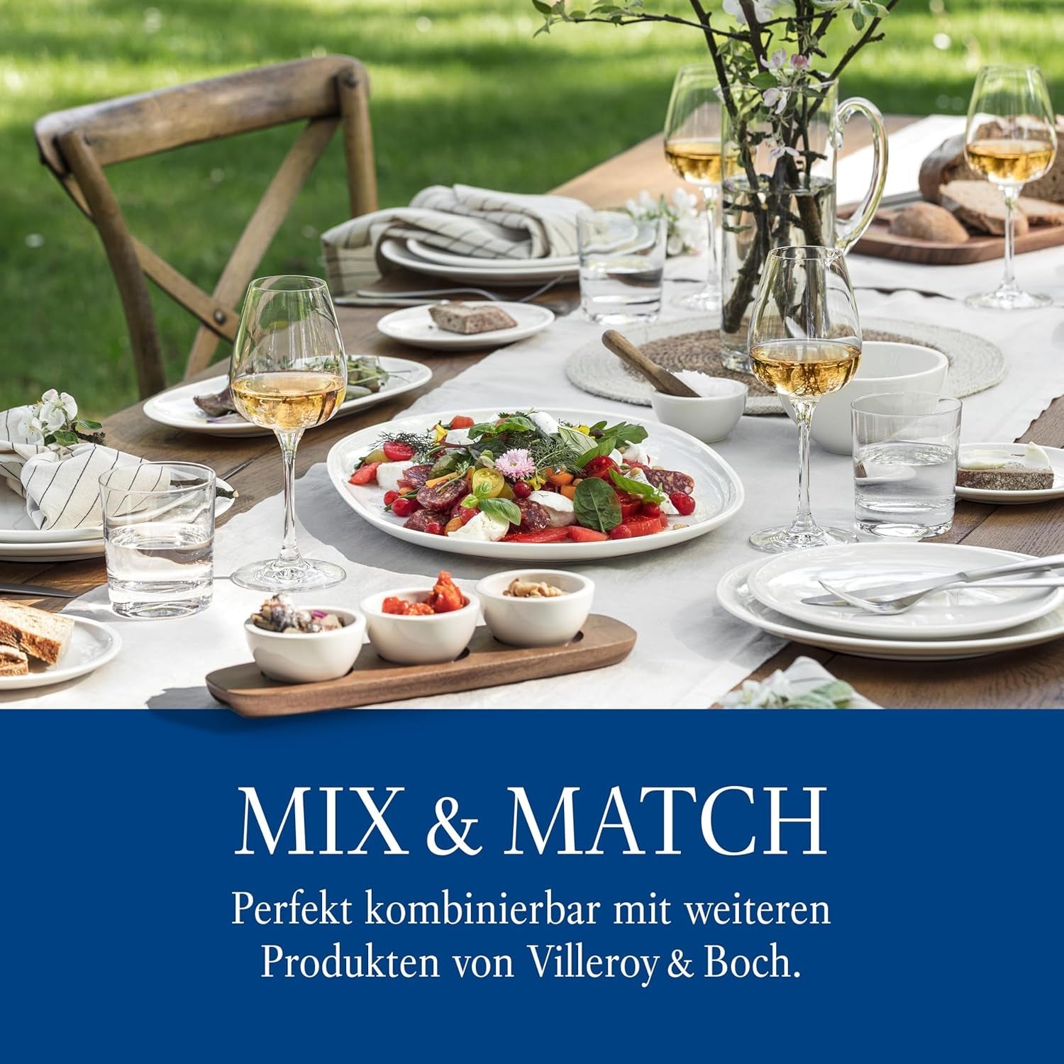 Sada 2 misek na cereálie Villeroy & Boch For Me, bílá, vhodná do myčky, vhodná do mikrovlnné trouby, misky pro 2, misky, misky na cereálie, občerstvení nebo omáčky, talíř, prémiový porcelán