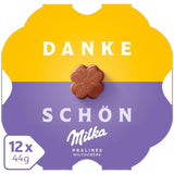 Pralinka Milka Little Thank You – Čokoláda z alpského mléka s jemnou mléčnou krémovou náplní – 12 x 44g