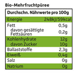 FRECHE FREUNDE Bio Quetschie Jablko, Birne & Maracuja, Fruchtmus mit Obst im Quetschbeutel für Baby from 6. Month, vegan, 6er Pack (6 x 100g)