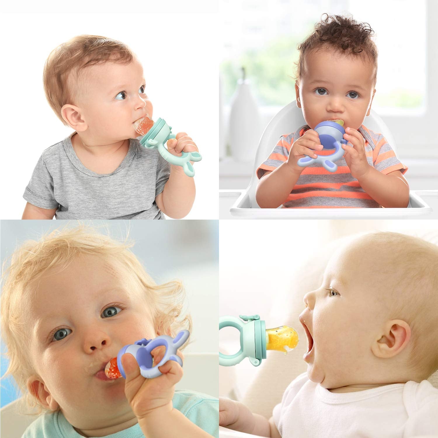 Tétine Pour Bébé/Tétine à Fruit/Tetine Grignoteuse Bebe/Tétine D'alimentation Pour Bébé - Toy de Dentition Pour Bébé, Sans BPA (balení 2 ks)