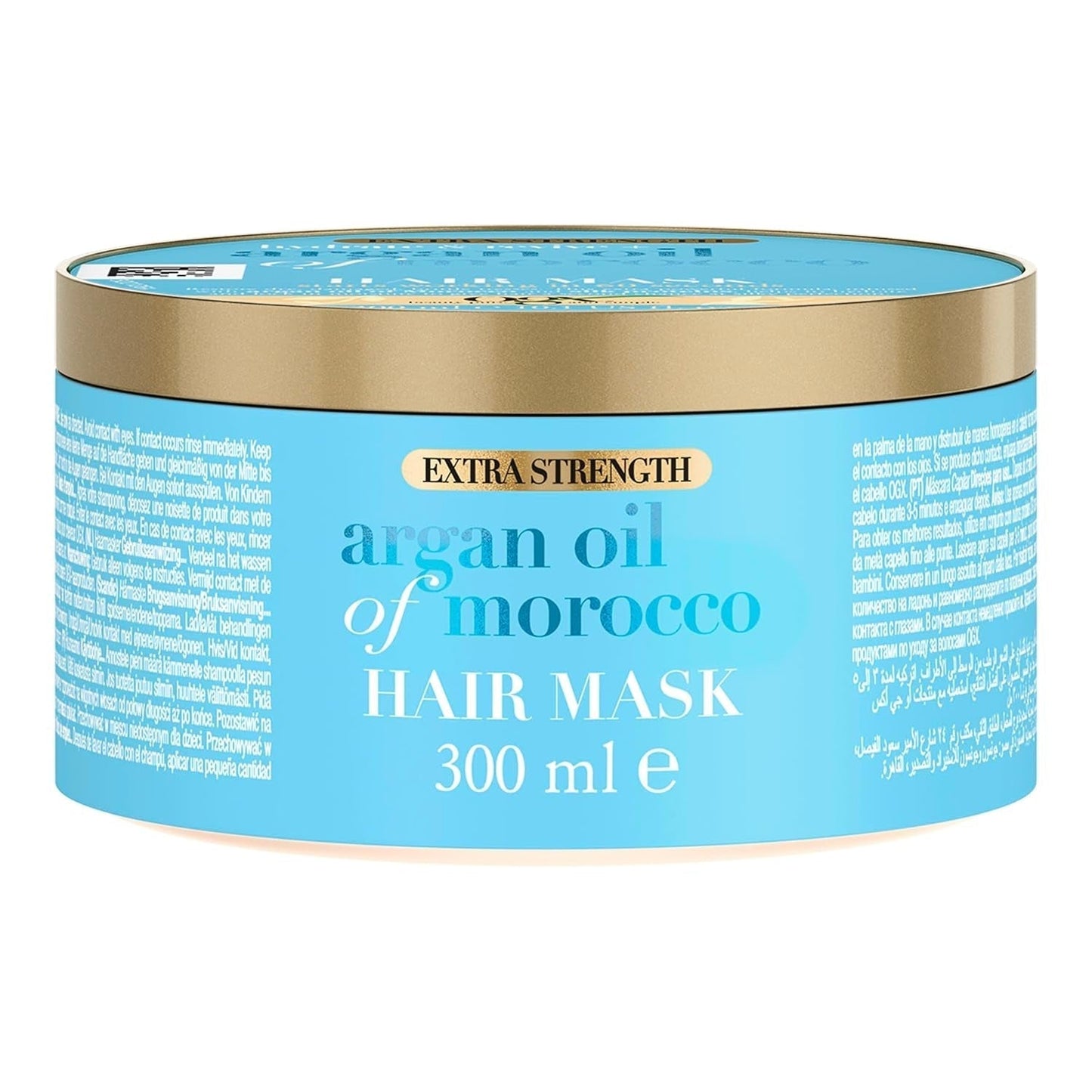 Maska na vlasy OGX Extra Strength Hydrate & Revive + Argan Oil of Marocco (300 ml), luxusní maska na vlasy s bohatým arganovým olejem a hedvábnými proteiny Naty Shop Hair Mask Ogx Argan Oil Of Morocco Hair Mask
