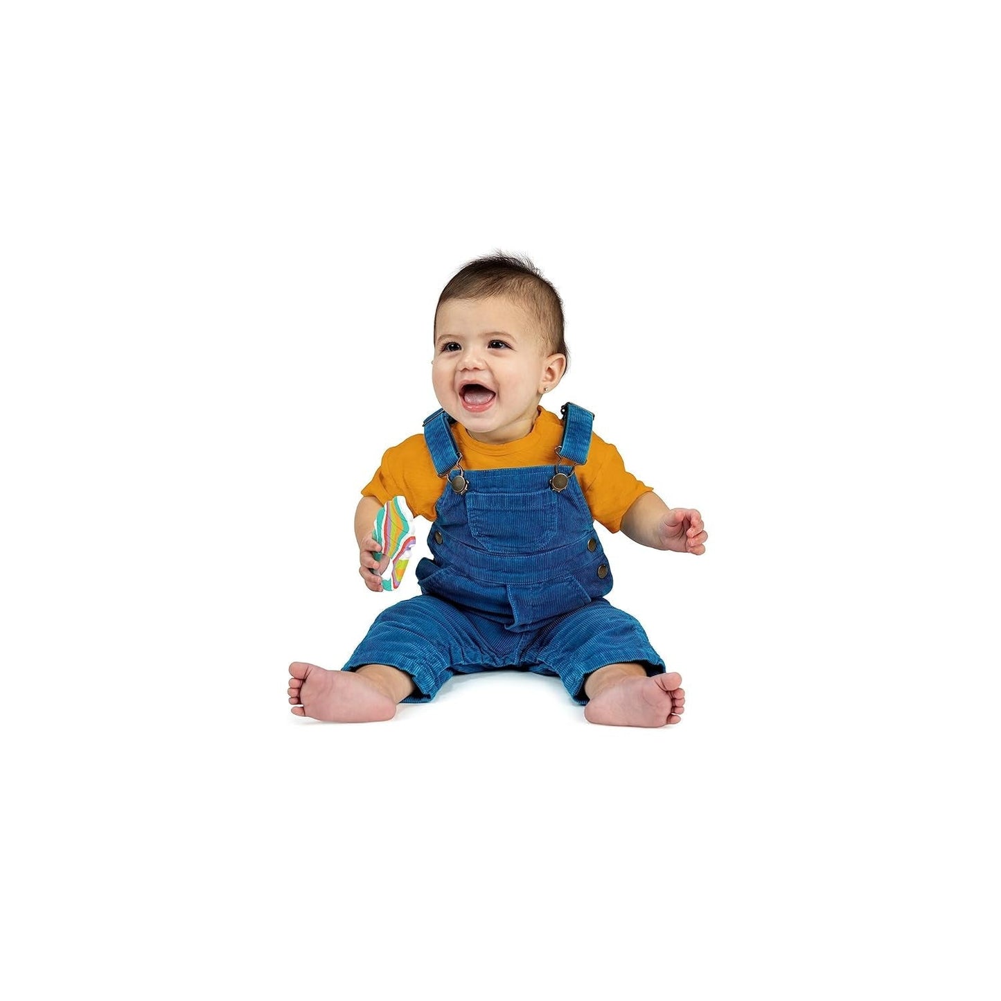 Jasné starty Zklidňující měkké servírovací silikonový kroužek na kousátko, zmrzlinový kornout snadno uchopitelný, bez BPA, unisex, 3 měsíce+