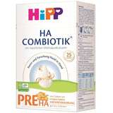 HiPP PRE HA Combiotik (4 x 600 g), hydrolyzované sušené mléko pro kojence od narození, s přírodními mléčnými kulturami, pro citlivý imunitní systém