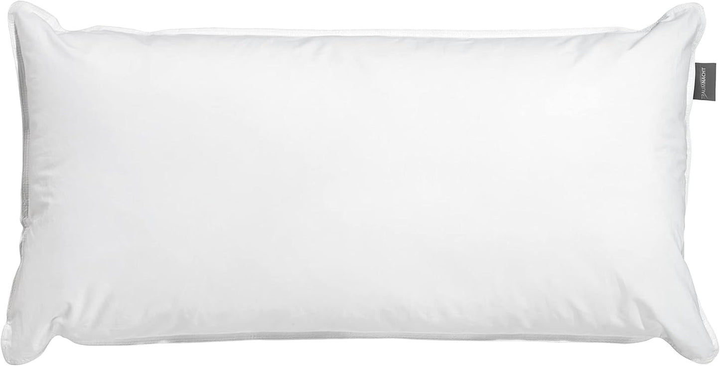 Ortopedický vodní polštář Traumnacht s nastavitelným množstvím náplně, 100% bavlněný potah, 40 X 80 cm, vyvinutý v Německu - Vyrobeno v EU, bílý, 1 kus (1 balení) Standardní polštáře Naty Shop 40 X 80