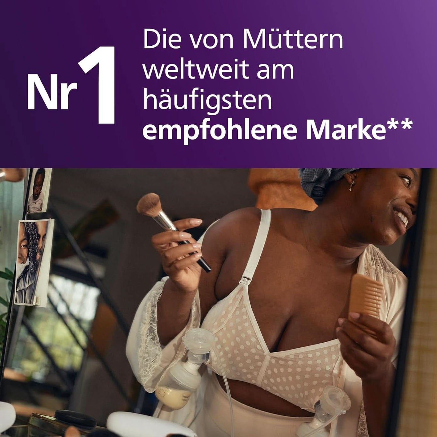 Elektronische Philips Avent Einzelmilchpumpe Premium - Mit Natural Motion Technologie, Wiederaufladbarem Akku, Timer-Anzeige (Modell SCF396/31) Příslušenství Jídlo a kojení Bebe Naty Shop