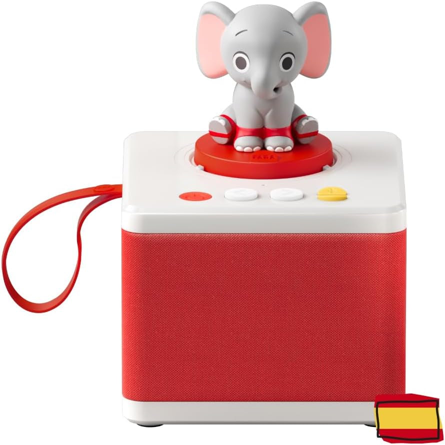 - Příběhy pro dívky a kluky, řečník s postavičkou slona, vzdělávací hra, španělský obsah, vhodné od 0 let Bebe Naty Shop Toys Výchozí název
