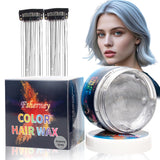 Temporary Green Hair Dye – Vosk pro barvení vlasů, Tón vlasů pro muže Ženy, Přírodní pomáda na vlasy, Vosk pro barvení vlasů Crazy Party Colour Crazy Party (4,23 oz, zelený) Naty Shop Hair Dye Grey 1G (1 balení)