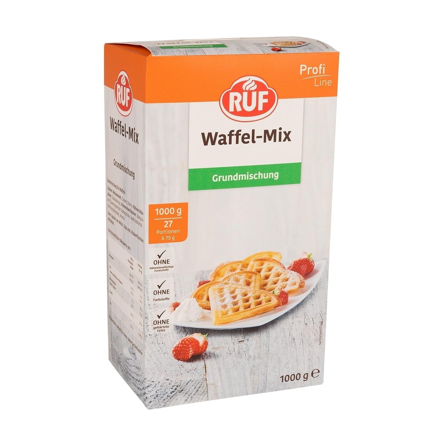 RUF Rührkuchen Backmischung, Nur Wasser & Öl Zugeben, Rezeptur Für Blechkuchen, Kastenkuchen, Muffins, Gugelhupf Und Tortenböden, 1X1000G Směs na pečení a vaření Naty Shop Wafelteig 1 kg (1Er Pack)