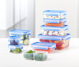Emsa 515585 Food Clip & Close | 3dílná sada | plast | průhledná / zelená | 0,55 / 1 / 2,2 litru Naty Shop boxy na skladování potravin