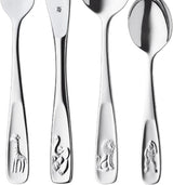 WMF Animals sada nerezových příborů pro děti, 4 kusy, leštěná Cromargan Kitchen Naty Shop
