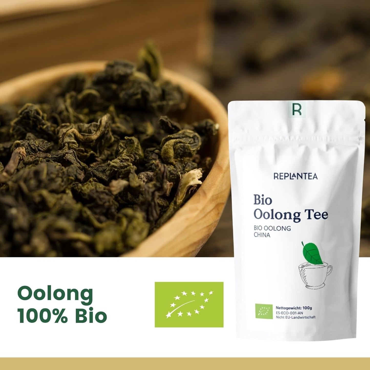 Bio Oolong čaj 100 G (50 šálků) | Čaj Tie Guan Yin Oolong REPLANT