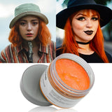 Dočasná barva vlasů, stylingový tón vlasů pro muže, ženy, pomáda pro přírodní vlasy, vosk na barvení vlasů pro párty, cosplay a Halloween, 4,23 oz (stříbrně šedá) barva na vlasy Naty Shop 8 oranžová