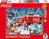 Schmidt Spiele 57598 Coca Cola Vánoční kamion 1000dílné puzzle Naty Shop Výchozí název