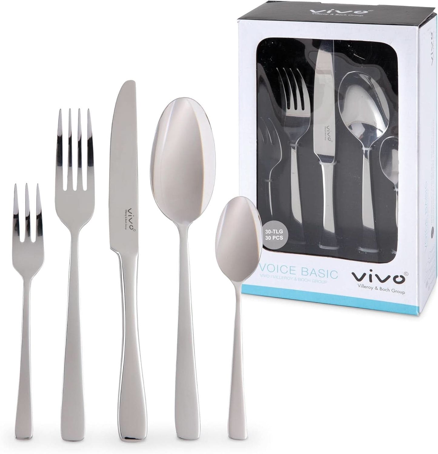 Vivo by Villeroy & Boch - Voice Basic sada příborů 30 kusů pro 6 osob Naty Shop