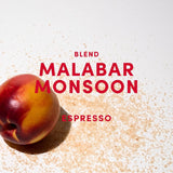 Malabar Monsoon Espresso Blend - 100% Arabica aus Indien, Brasilien & Guatemala - säurearm & ausgefungen mit Nektarine, Honig & Haselnuss - ganze Bohnen, středně tmavá pečeně - 1 kg