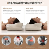 Homyrium Ergonomický polštář na krk Ortopedický polštář Paměťová pěna Polštář na podporu krku Polštář proti chrápání Boční spánek Polštář na záda Žaludek Šedé Krční ortopedické polštáře Naty Shop