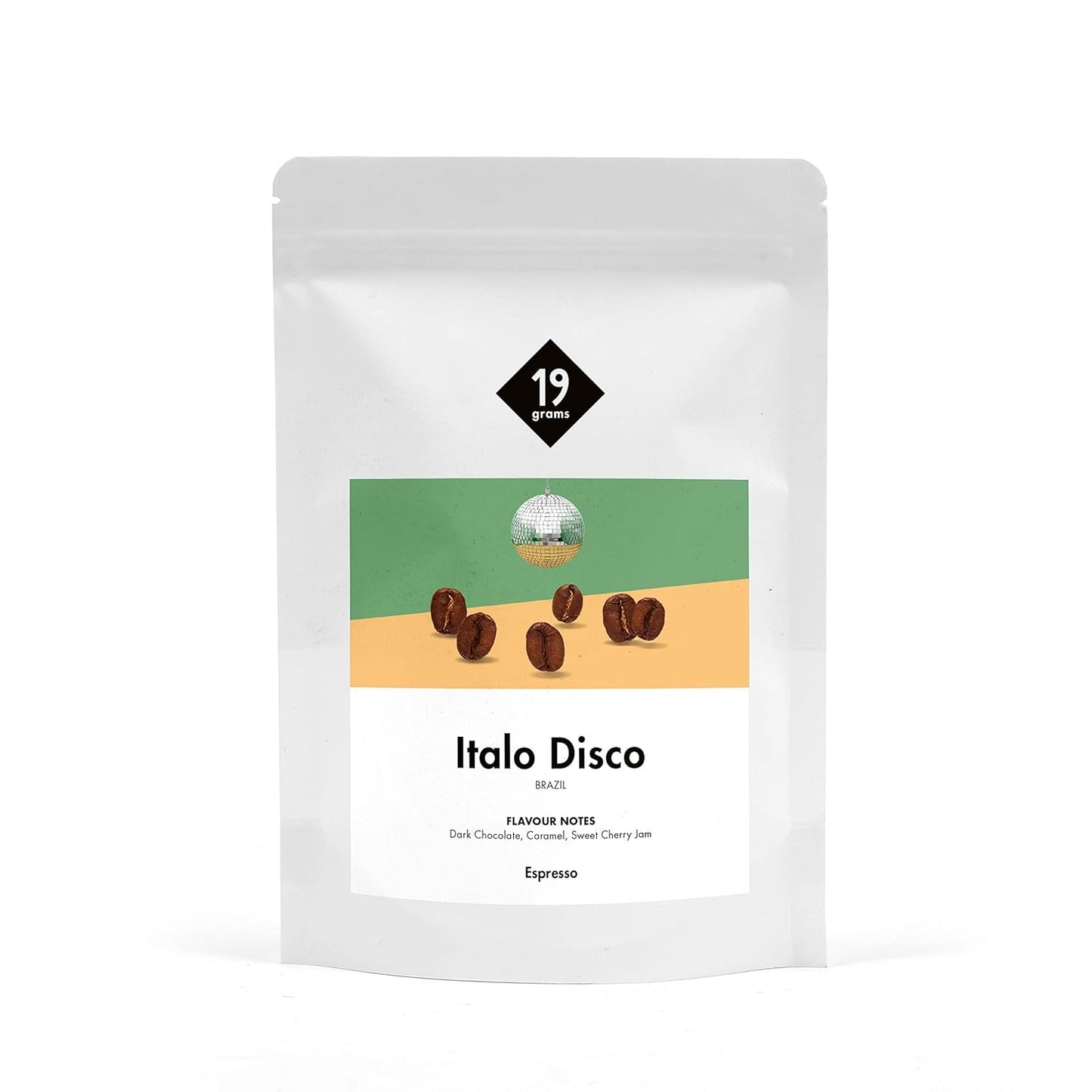 Italo Disco Espresso | 250g Bohne husa | spravedlivé a udržitelné | frisch geröstet | 100% Arabica Kaffeebohnen | speciální káva | 19 gramů Kaffeerösterei