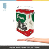 Nostalgic-Art retro krabička na kávu, 1,3 l, Vespa - italská klasika - nápad na dárek pro fanoušky skútrů, originální licencovaný produkt (OLP), dekorace do dílny Vintage Design, dekorace do dílny Vintage Design Boxy na skladování potravin Naty Shop