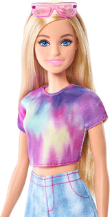 Panenka Barbie Mysteries: Malibu Beach Detectives s originálním oblečením a doplňky, včetně slunečních brýlí, JFV63