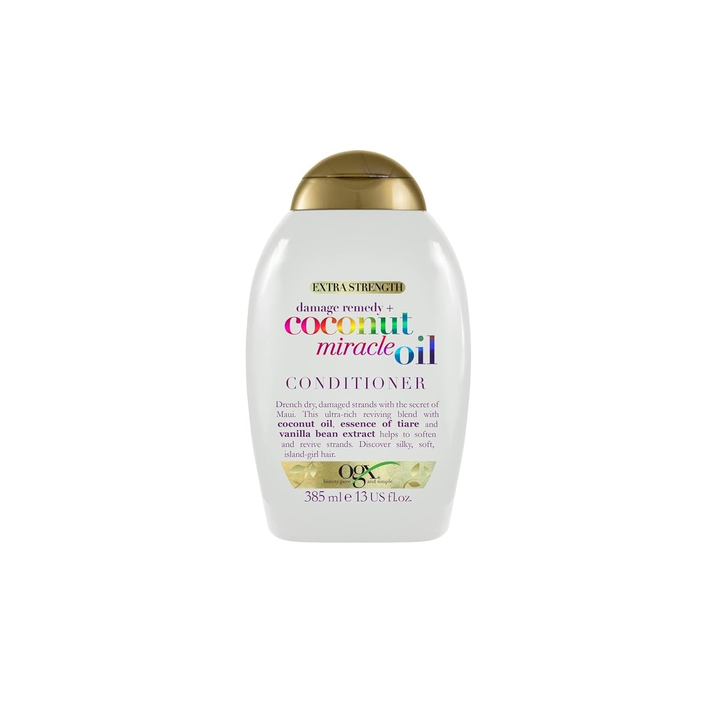 OGX Coconut Miracle Oil Conditioner, Hydratační kondicionér pro péči o vlasy s kokosovým olejem, 385 ml Péče o vlasy OGX Conditioner