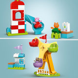 LEGO DUPLO Výstaviště Peppa Wutz - Dětské hračky a motorické hračky pro děti od 2 let - Předškolní hry s velkým kolem, skluzavkou a 3 figurkami včetně Mollie Kitty a Klausi Kläff - Dárek pro děti 10453 Stavebnice Besuche den LEGO-Store