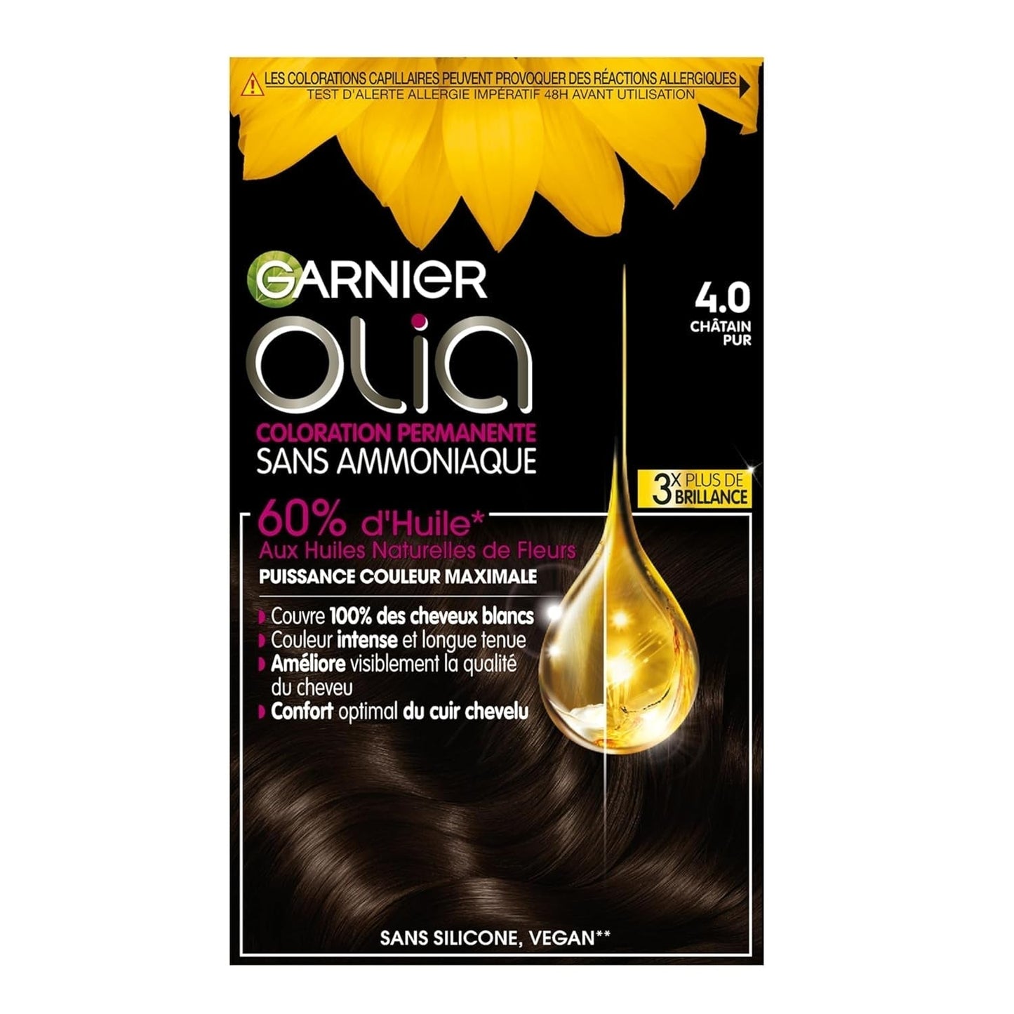 GARNIER OLIA - 4.0 čistý chatain Barva na vlasy Naty Shop Výchozí název