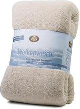 Gözze - Cloud měkká plyšová deka, imitace ovčí kůže, 100% polyester (mikrovlákno), 150 X 200 Cm - Camel Přikrývky a přikrývky Naty Shop Camel