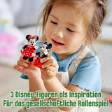 LEGO 10941 DUPLO Disney Mickey a Minnie narozeninový vláček, vláček s dortem a balónky, dárek pro děti od 2 let Stavebnice Besuche den LEGO-Store