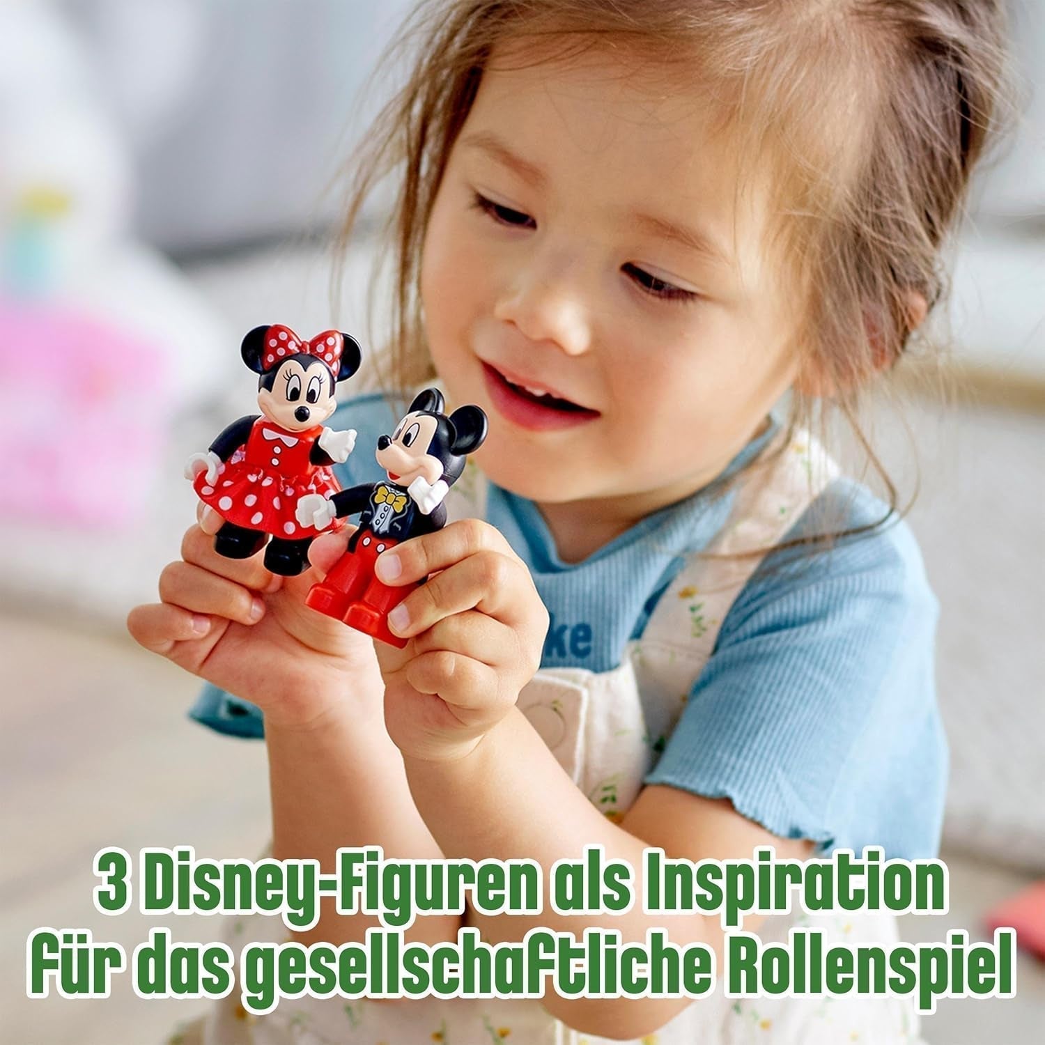 LEGO 10941 DUPLO Disney Mickey a Minnie narozeninový vláček, vláček s dortem a balónky, dárek pro děti od 2 let Stavebnice Besuche den LEGO-Store
