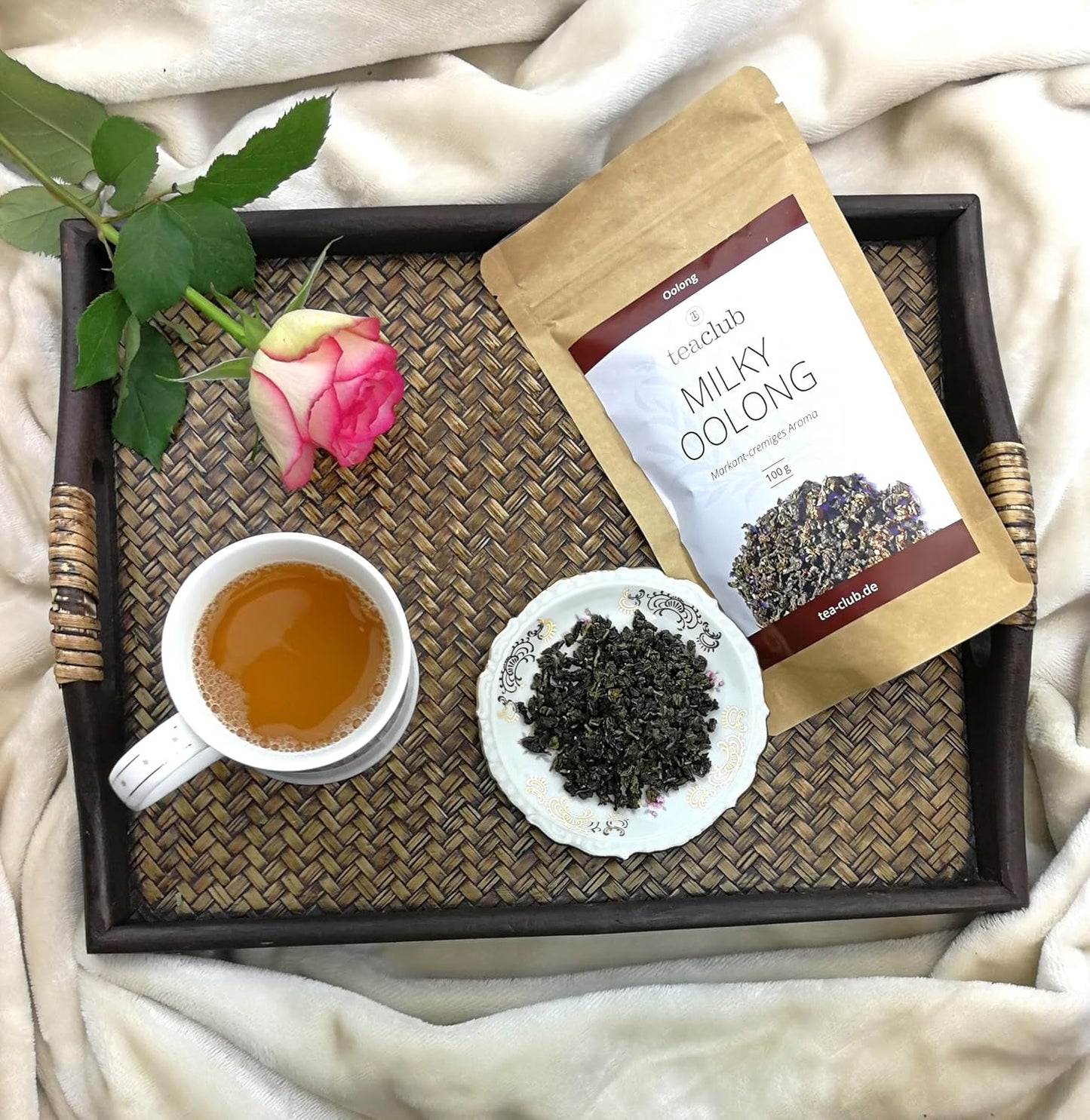 MILKY OOLONG 100G, prémiový čaj Oolong s charakterem zeleného čaje, polofermentovaný sypaný zelený čaj, Teaclub Green Tea Loose Leaves